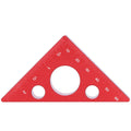 Aluminum Alloy Triangular Ruler Thicken Height Ruler DIY Woodworking Measuring Tool