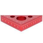 Aluminum Alloy Triangular Ruler Thicken Height Ruler DIY Woodworking Measuring Tool