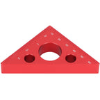 Aluminum Alloy Triangular Ruler Thicken Height Ruler DIY Woodworking Measuring Tool