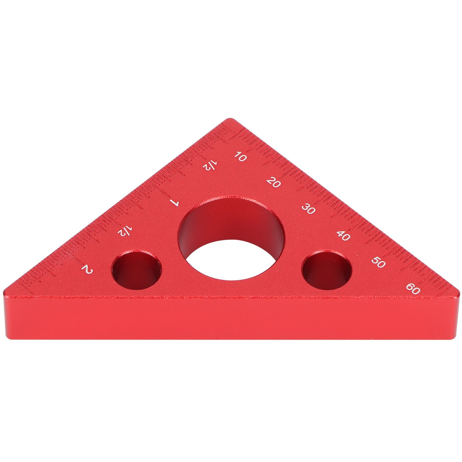 Aluminum Alloy Triangular Ruler Thicken Height Ruler DIY Woodworking Measuring Tool