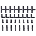 32Pcs/Set Drip Irrigation Tees Connectors Kit 1/2 Tubing Set Garden Greenhouse Sprinkler System