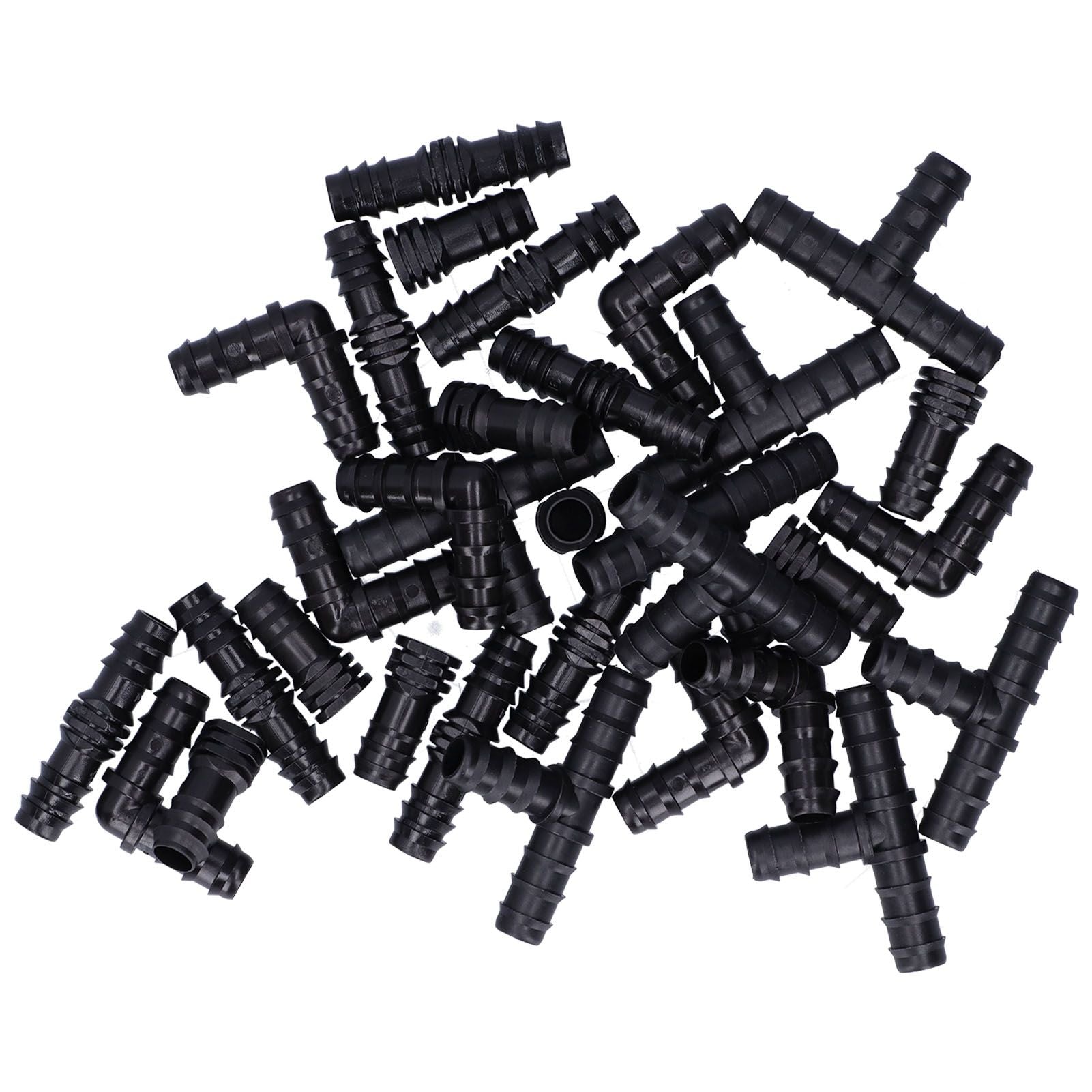 32Pcs/Set Drip Irrigation Tees Connectors Kit 1/2 Tubing Set Garden Greenhouse Sprinkler System