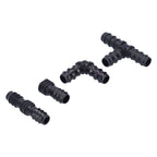32Pcs/Set Drip Irrigation Tees Connectors Kit 1/2 Tubing Set Garden Greenhouse Sprinkler System