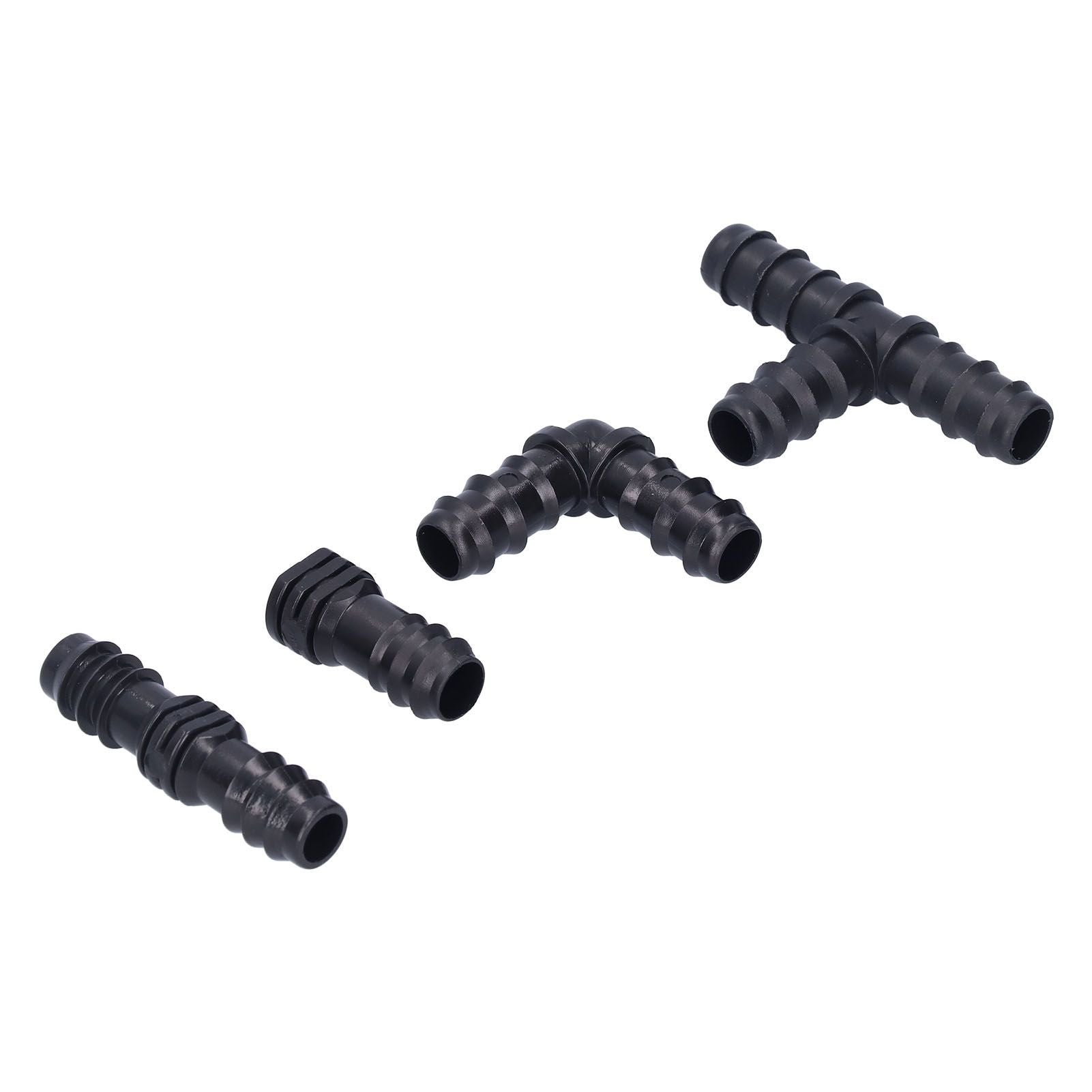 32Pcs/Set Drip Irrigation Tees Connectors Kit 1/2 Tubing Set Garden Greenhouse Sprinkler System