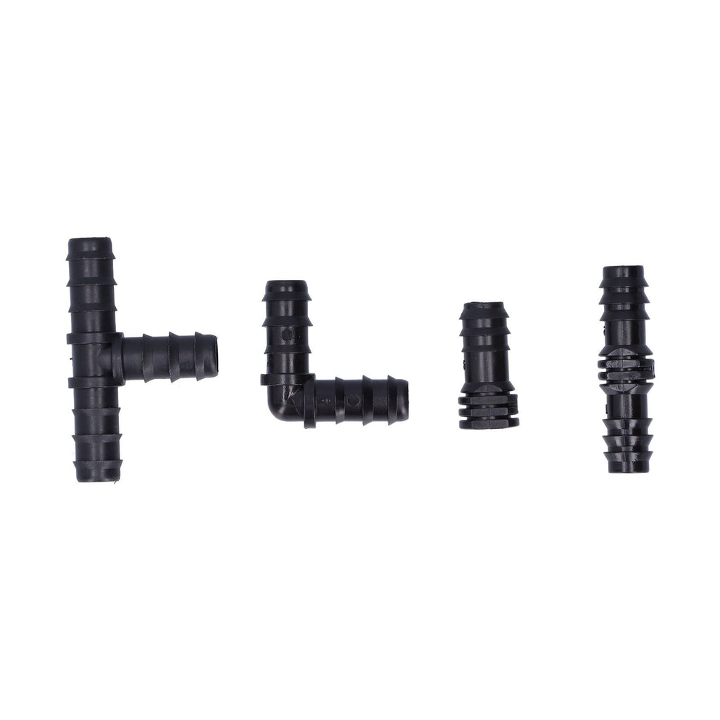 32Pcs/Set Drip Irrigation Tees Connectors Kit 1/2 Tubing Set Garden Greenhouse Sprinkler System