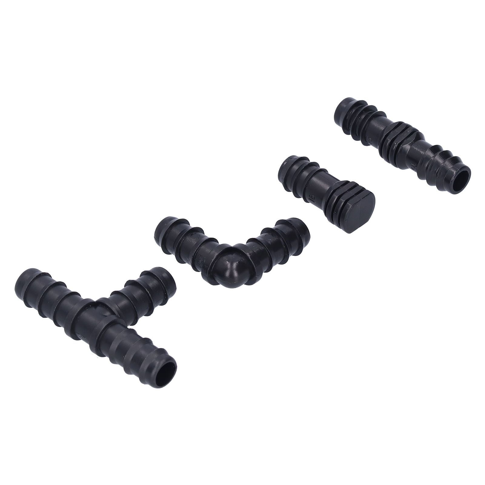 32Pcs/Set Drip Irrigation Tees Connectors Kit 1/2 Tubing Set Garden Greenhouse Sprinkler System