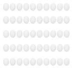 50pcs Plastic Fake Pigeon Egg Solid Fake Egg Simulation Hatching Breeding Supplies for Birds