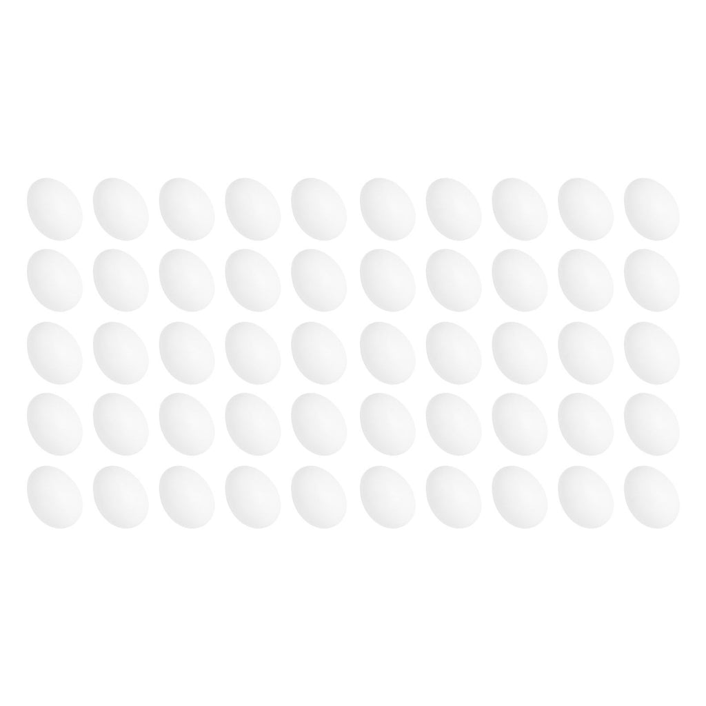 50pcs Plastic Fake Pigeon Egg Solid Fake Egg Simulation Hatching Breeding Supplies for Birds
