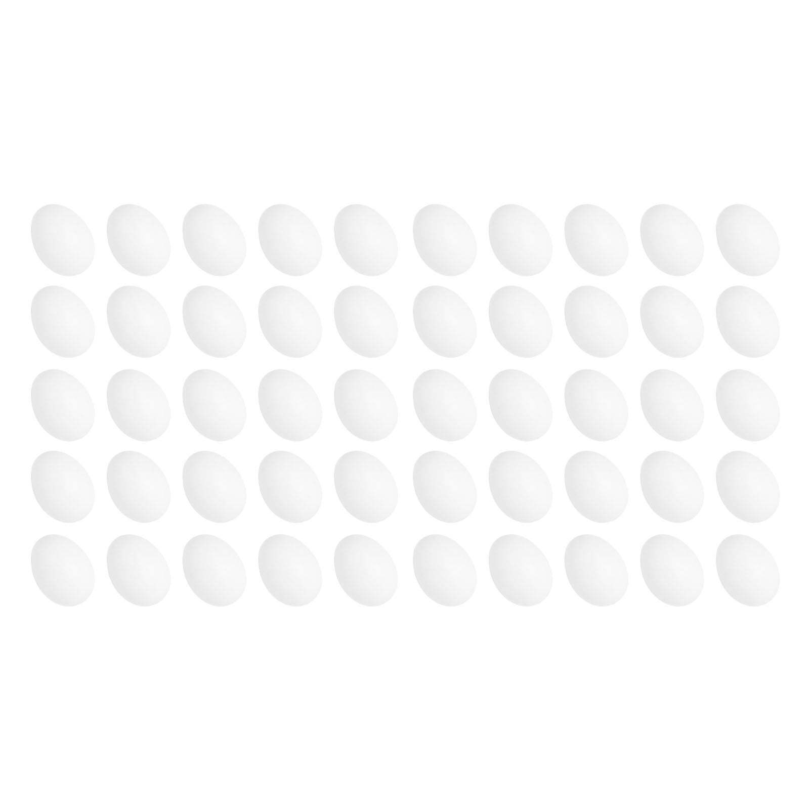 50pcs Plastic Fake Pigeon Egg Solid Fake Egg Simulation Hatching Breeding Supplies for Birds
