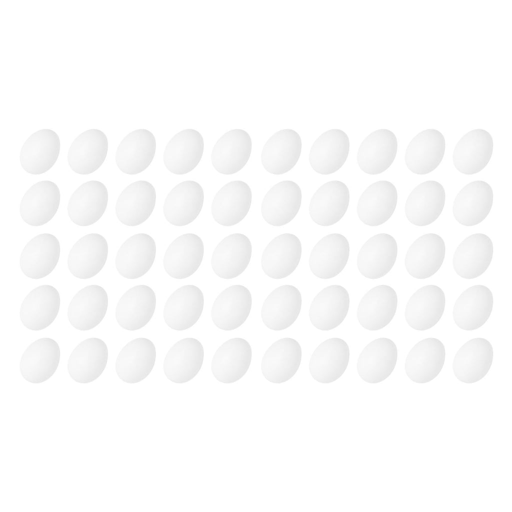 50pcs Plastic Fake Pigeon Egg Solid Fake Egg Simulation Hatching Breeding Supplies for Birds