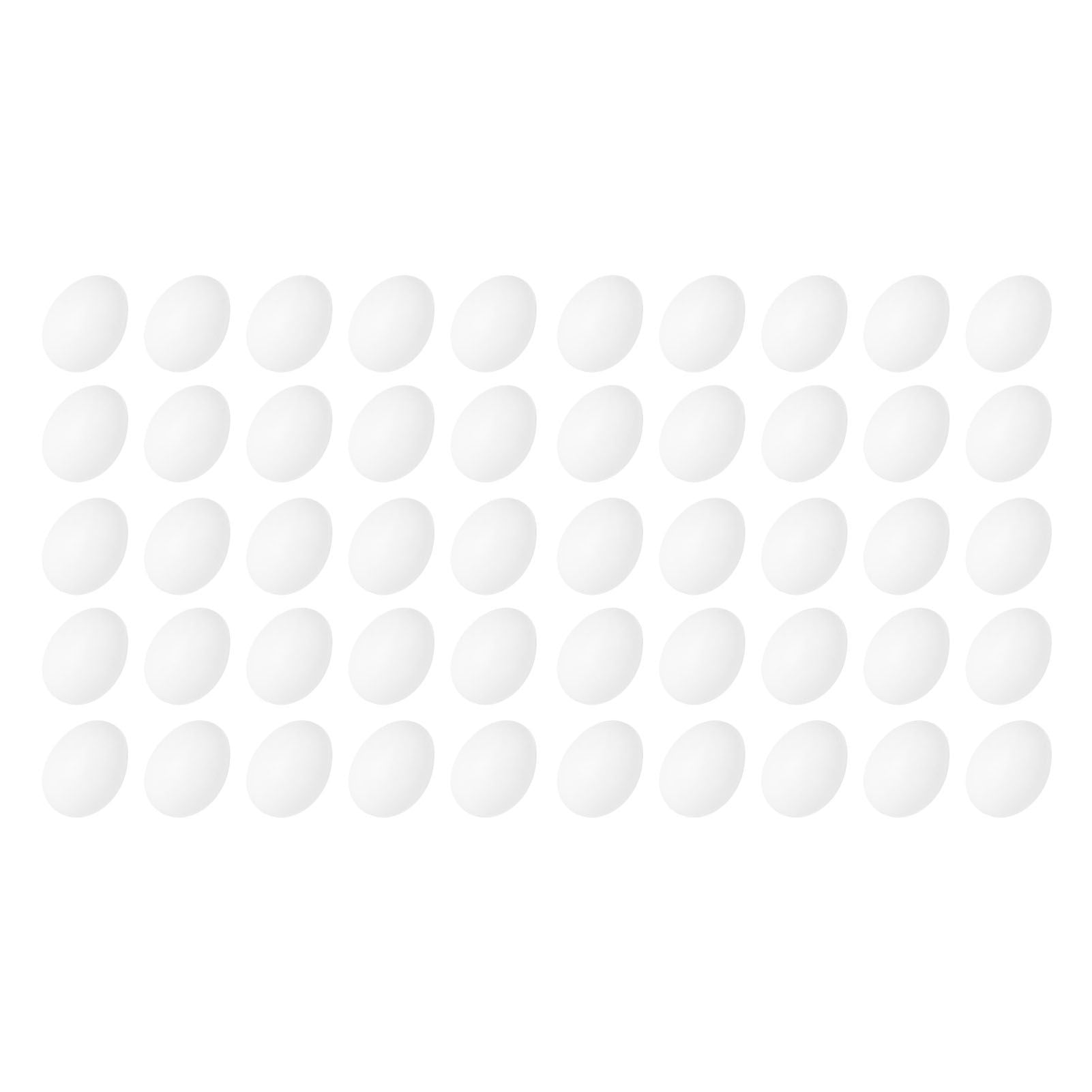 50pcs Plastic Fake Pigeon Egg Solid Fake Egg Simulation Hatching Breeding Supplies for Birds