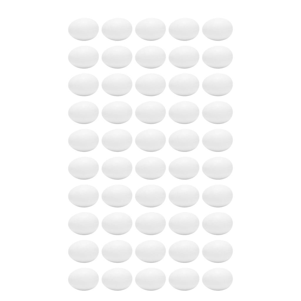 50pcs Plastic Fake Pigeon Egg Solid Fake Egg Simulation Hatching Breeding Supplies for Birds