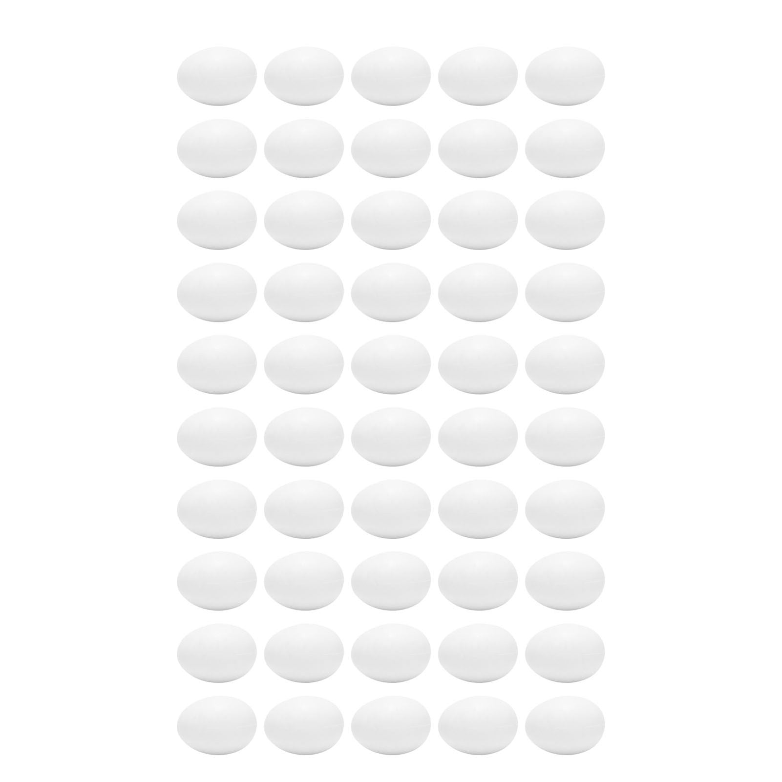 50pcs Plastic Fake Pigeon Egg Solid Fake Egg Simulation Hatching Breeding Supplies for Birds