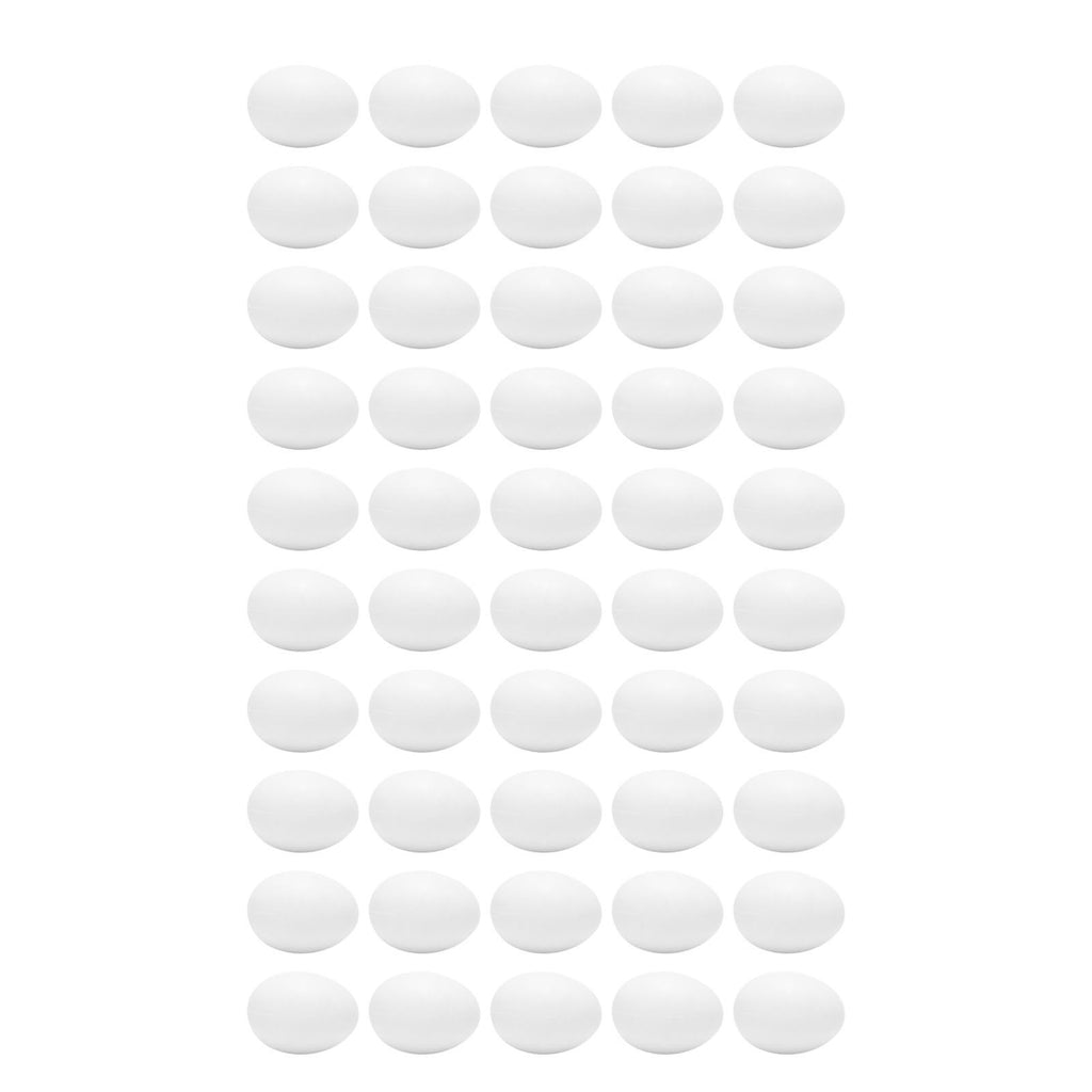 50pcs Plastic Fake Pigeon Egg Solid Fake Egg Simulation Hatching Breeding Supplies for Birds