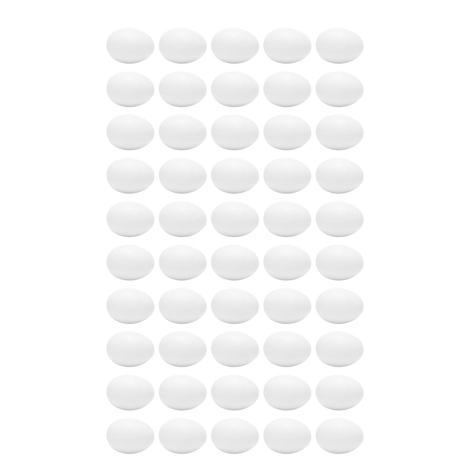50pcs Plastic Fake Pigeon Egg Solid Fake Egg Simulation Hatching Breeding Supplies for Birds