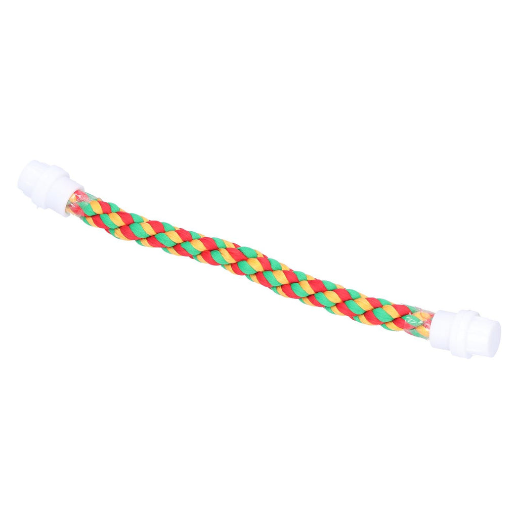 Bird Parrots Stand Colorful U Shape Cotton Rope Standing Climbing Bar Chewing Toy