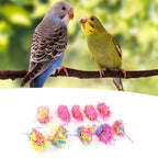 Sand Paper String Colorful Bird Toy Hanging Pet Cage Decor Biting Chewing Toy Bird Supplies