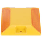 6PCS Double Yellow Plastic Road Reflectors Street Pavement Driveway Stud Markers