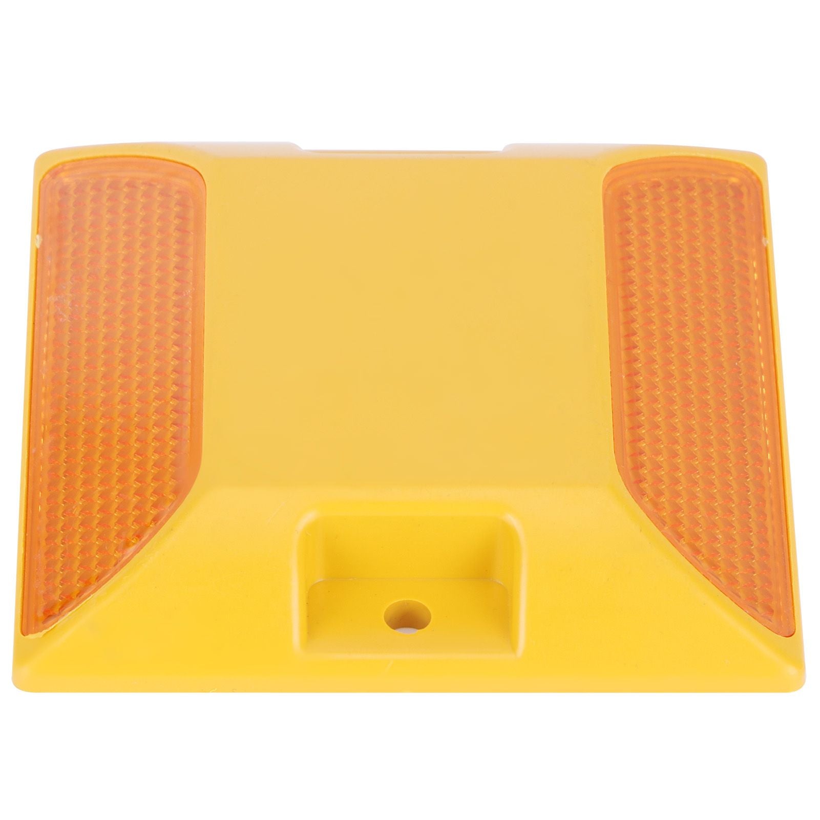 6PCS Double Yellow Plastic Road Reflectors Street Pavement Driveway Stud Markers