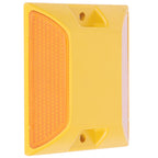 6PCS Double Yellow Plastic Road Reflectors Street Pavement Driveway Stud Markers