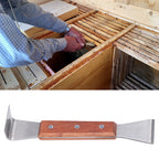 Beekeeper Scraper Tool Frame Lifter Stainless Steel Uncapping Knife with Wood Handle