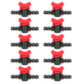 10PCS 1/2 Hose Irrigation Fittings Barbed in Line Valve Garden Irrigation Connector
