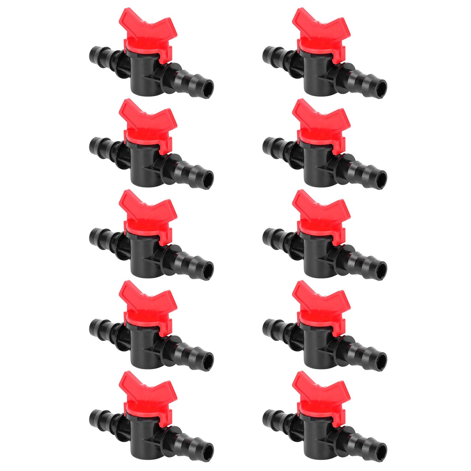 10PCS 1/2 Hose Irrigation Fittings Barbed in Line Valve Garden Irrigation Connector