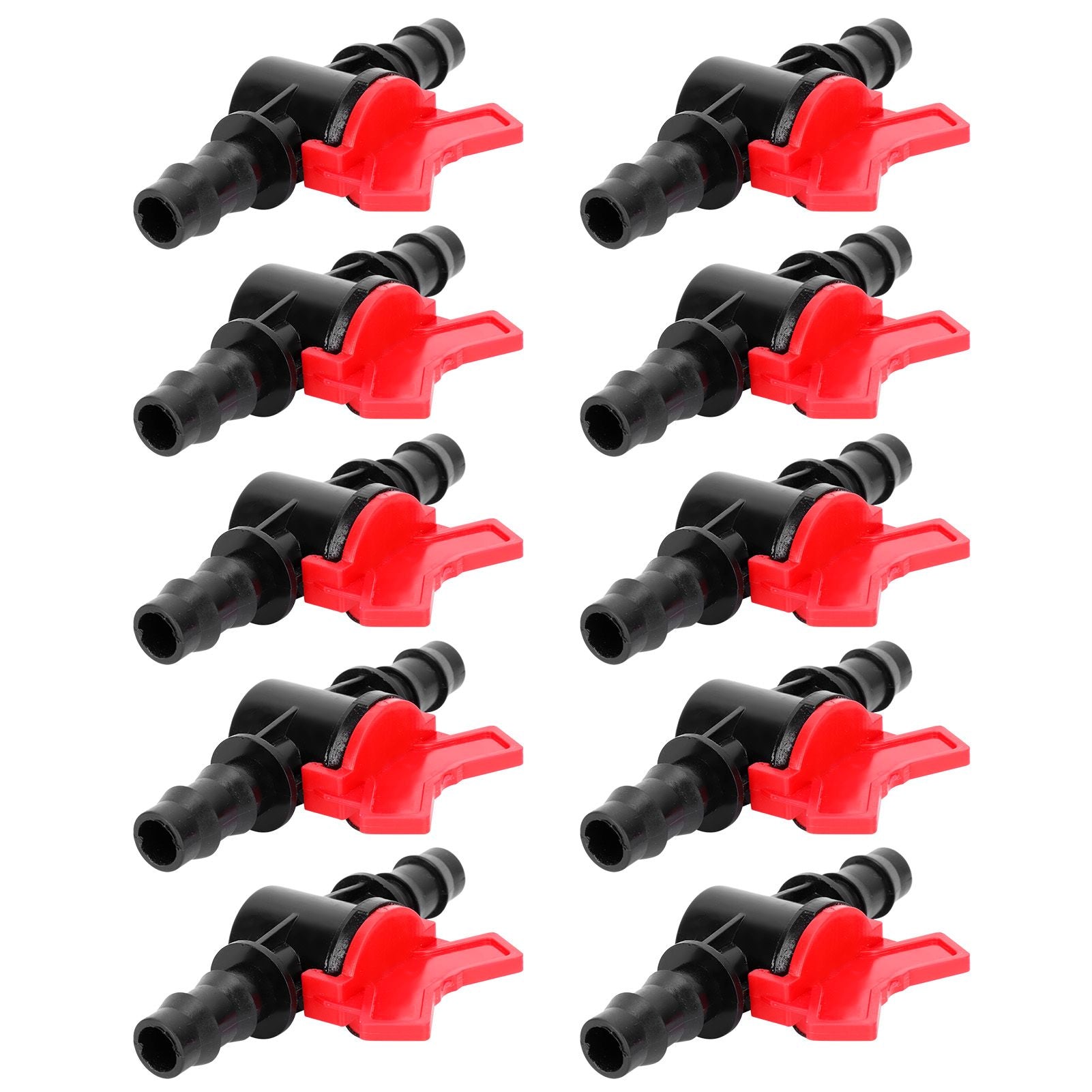 10PCS 1/2 Hose Irrigation Fittings Barbed in Line Valve Garden Irrigation Connector