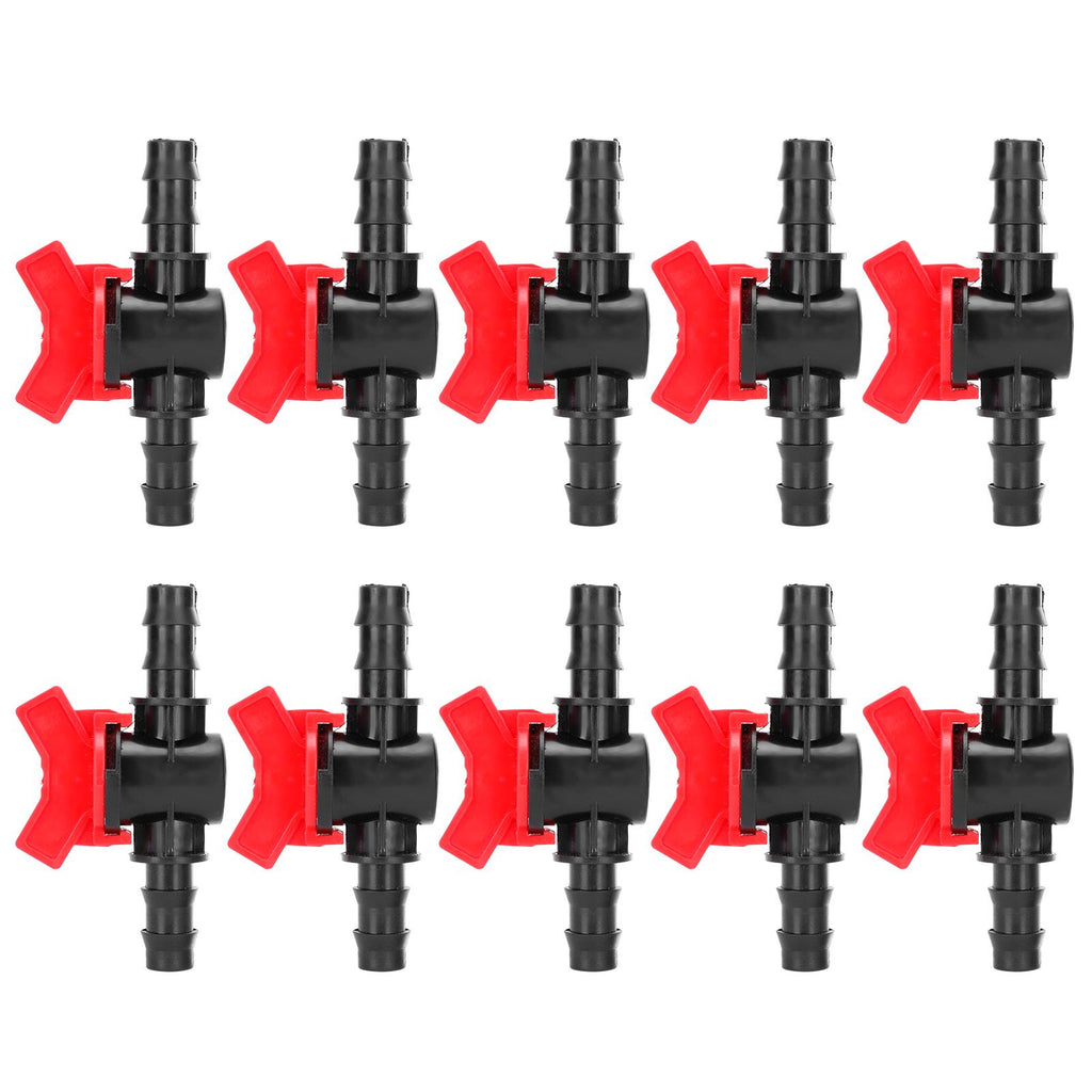 10PCS 1/2 Hose Irrigation Fittings Barbed in Line Valve Garden Irrigation Connector