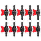 10PCS 1/2 Hose Irrigation Fittings Barbed in Line Valve Garden Irrigation Connector