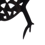 5Pcs Chicken Stakes Set Acrylic Animal Shape Statues Decoration for Garden Yard Black
