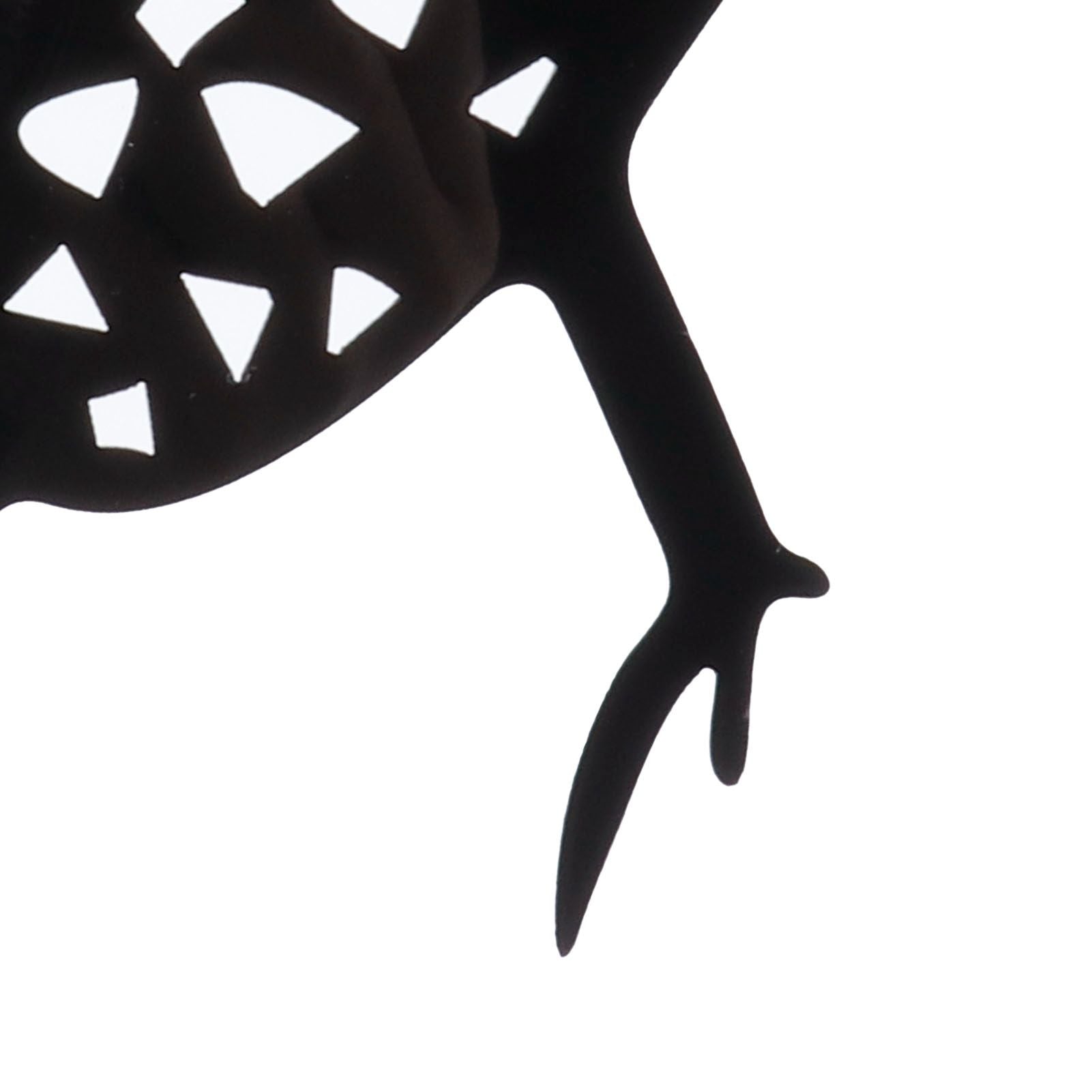 5Pcs Chicken Stakes Set Acrylic Animal Shape Statues Decoration for Garden Yard Black