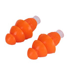 Reusable Ear Plugs Waterproof Silicone Earplugs Noise Reduction for Swimming Sleeping(Orange Box )