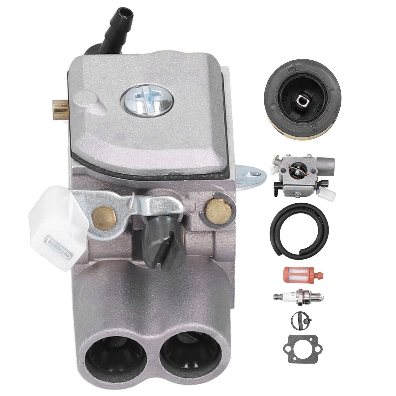 Carburetor Air Filter Fuel Filter Fuel Line Ignition Plug Kit Fit for Stihl MS251 MS251C