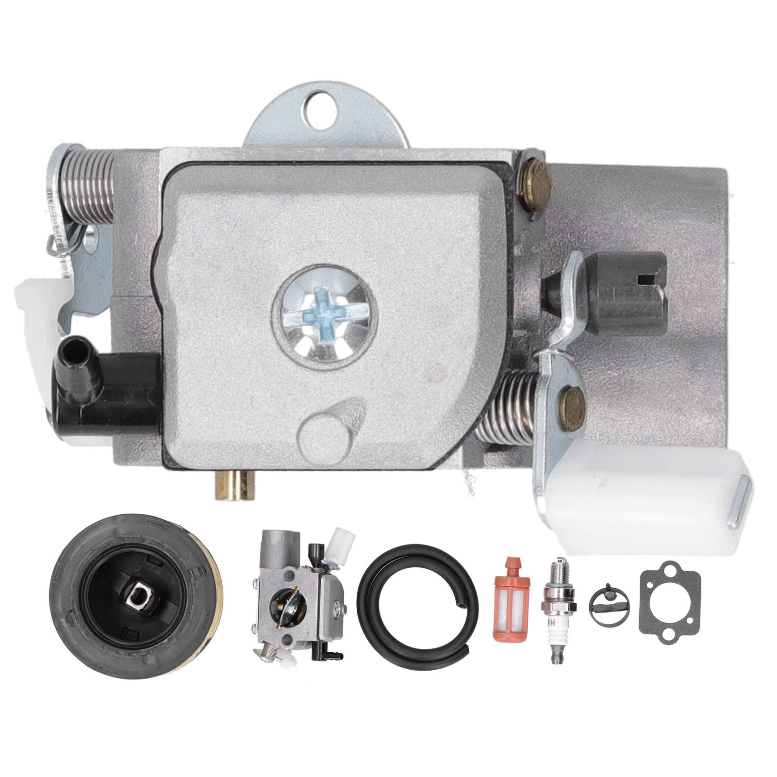 Carburetor Air Filter Fuel Filter Fuel Line Ignition Plug Kit Fit for Stihl MS251 MS251C