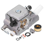 Carburetor Air Filter Fuel Filter Fuel Line Ignition Plug Kit Fit for Stihl MS251 MS251C