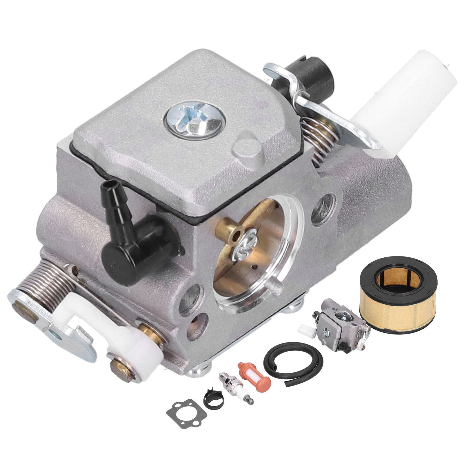 Carburetor Air Filter Fuel Filter Fuel Line Ignition Plug Kit Fit for Stihl MS251 MS251C