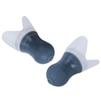 2Pcs Ear Plugs Waterproof Noise Reduction Silicone Protective Earplug for Swimming Flying(Gray L+Box )