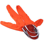 One Piece Beekeeping Suit with Veil Hood Children kids Beekeeping Protective Clothes(Orange L)
