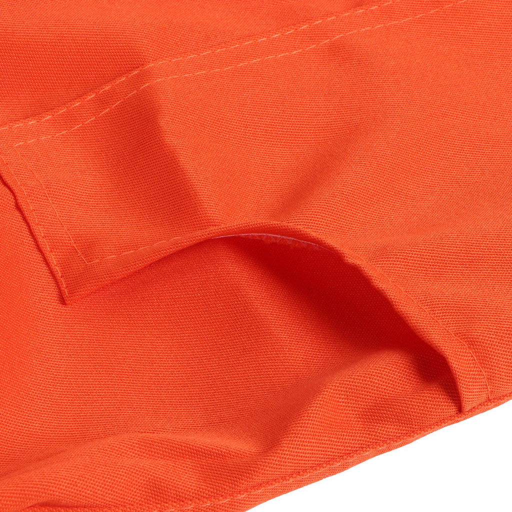 One Piece Beekeeping Suit with Veil Hood Children kids Beekeeping Protective Clothes(Orange L)