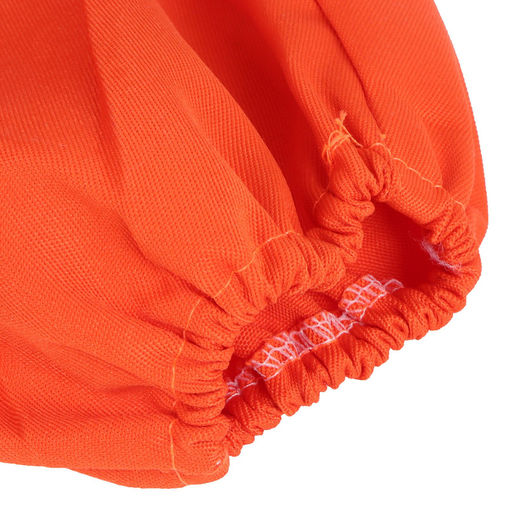 One Piece Beekeeping Suit with Veil Hood Children kids Beekeeping Protective Clothes(Orange L)