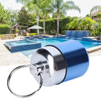 Waterproof Medicine Box Aluminium Alloy Mini Pills Case Holder for Swimming Pool SaunaLight Blue