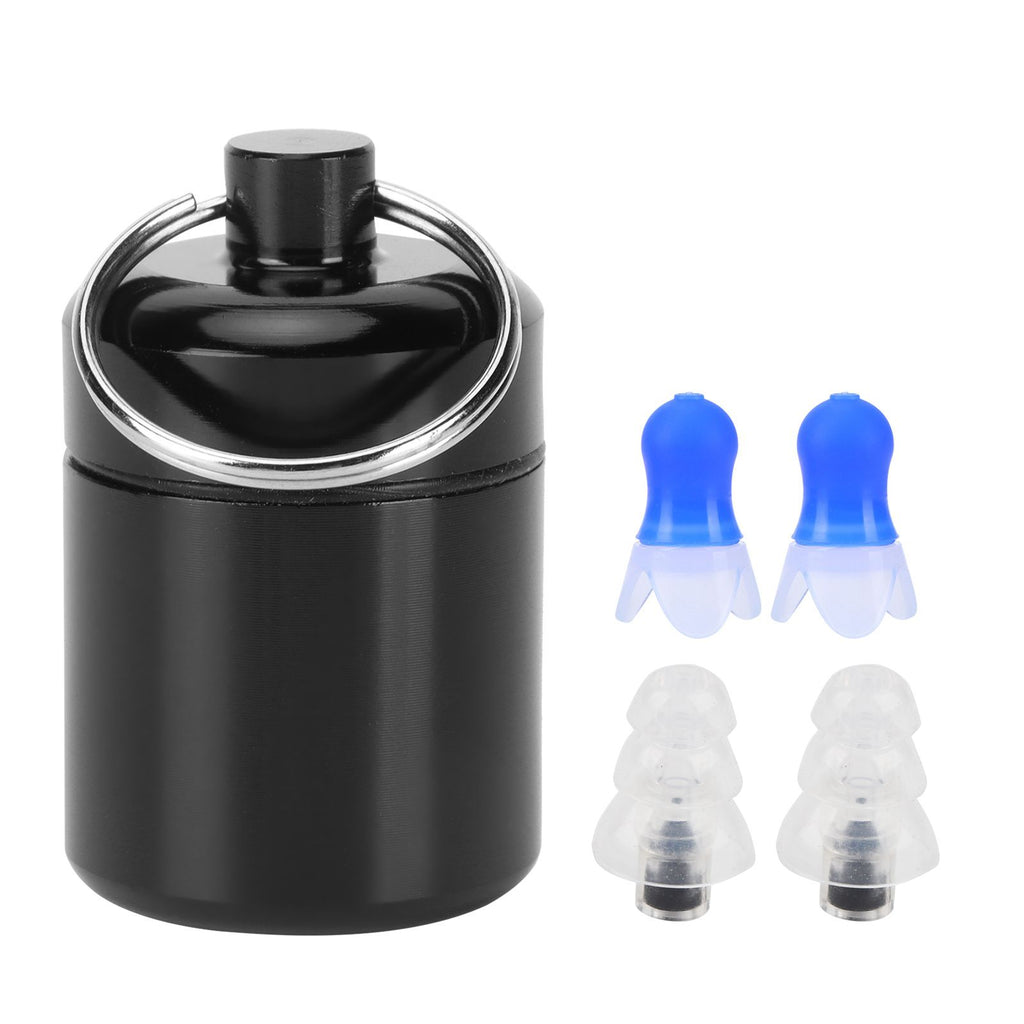 Waterproof Ear Plugs with Filter Noise Reduction Reusable Earplug Protector for SwimmingBlue Flying Earplug
