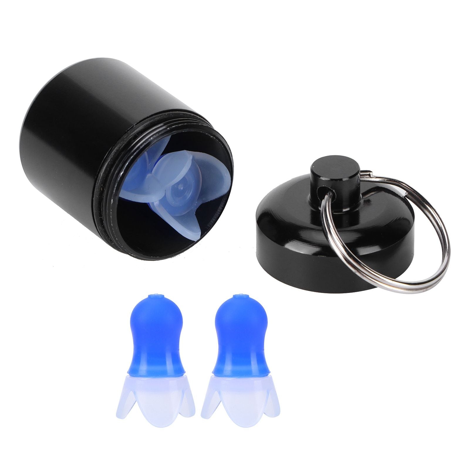 Waterproof Ear Plugs with Filter Noise Reduction Reusable Earplug Protector for SwimmingBlue Flying Earplug