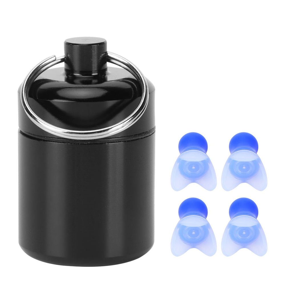 Waterproof Ear Plugs with Filter Noise Reduction Reusable Earplug Protector for SwimmingBlue Flying Earplug
