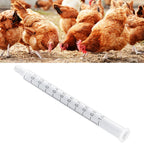 40Pcs Chicken Artificial Insemination Tool Injection Syringe Tube Poultry Farming Accessory