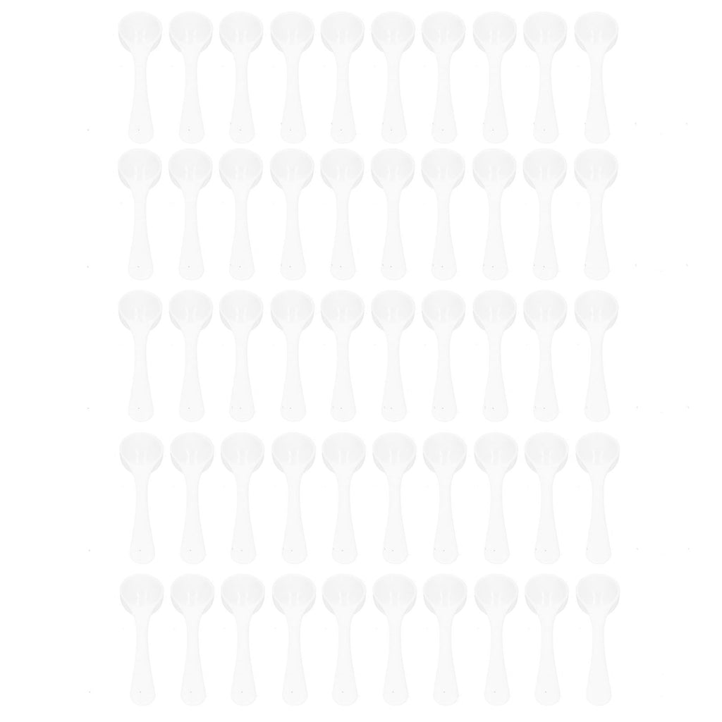 50PCS 5 ml Plastic Measuring Spoon Medicine Powder Fertilizer Scoop Gardening Supplies