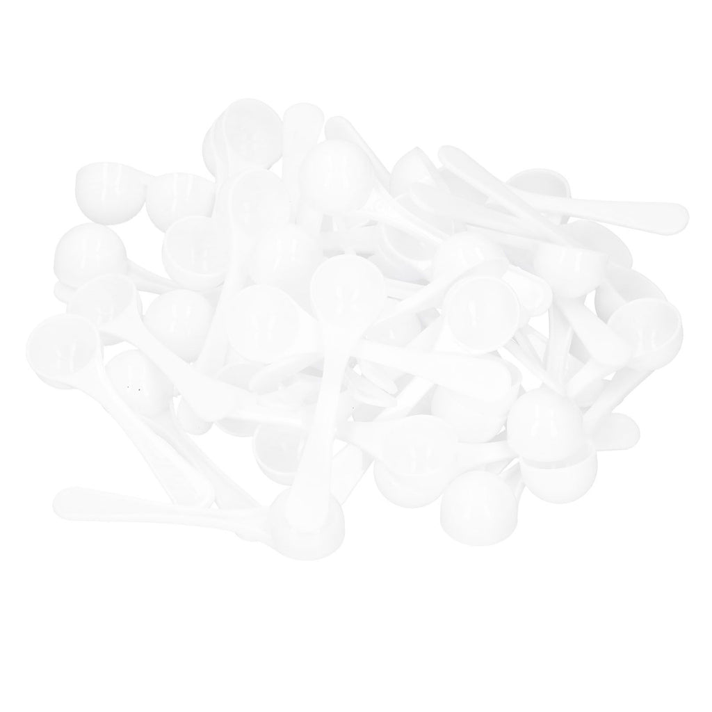 50PCS 5 ml Plastic Measuring Spoon Medicine Powder Fertilizer Scoop Gardening Supplies