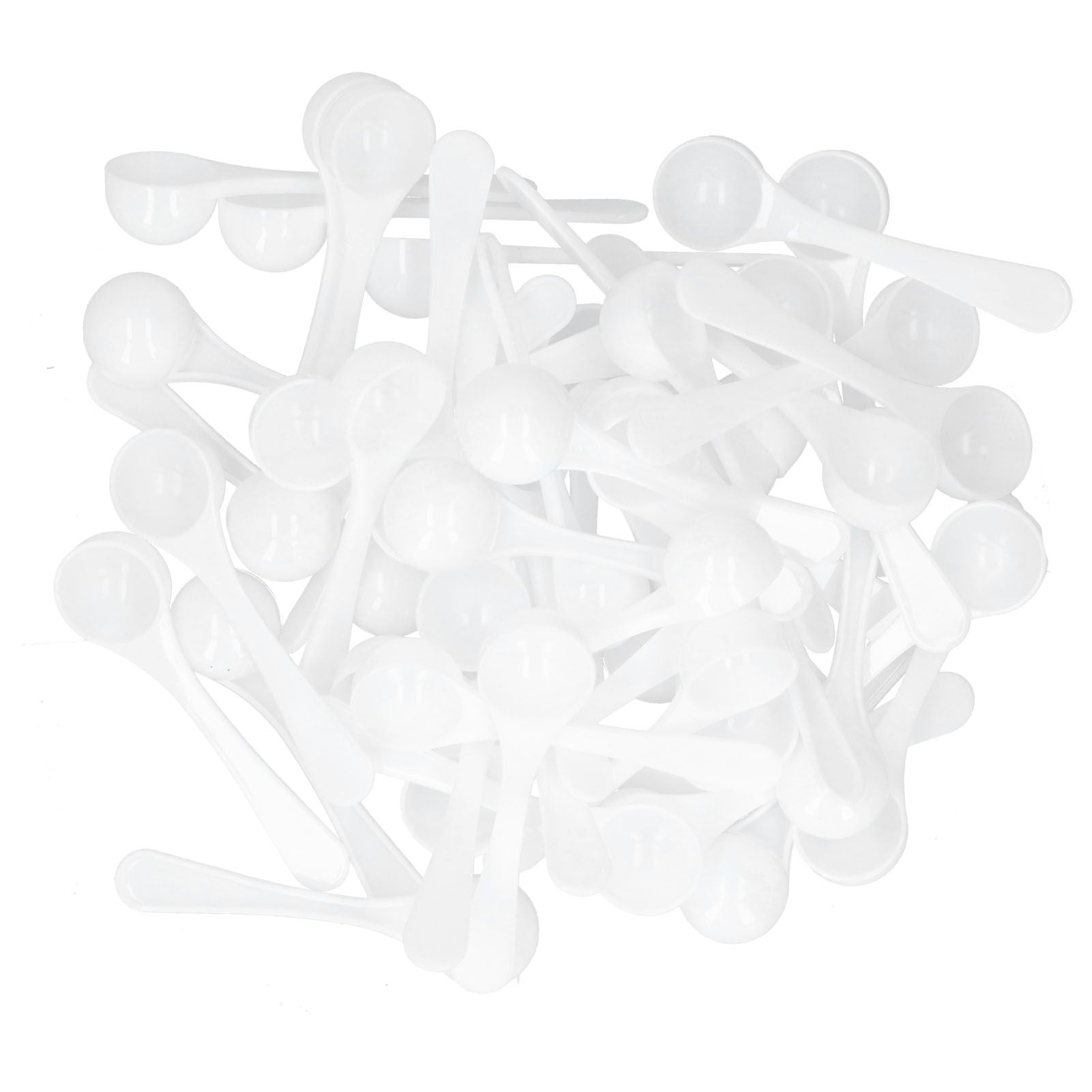 50PCS 5 ml Plastic Measuring Spoon Medicine Powder Fertilizer Scoop Gardening Supplies