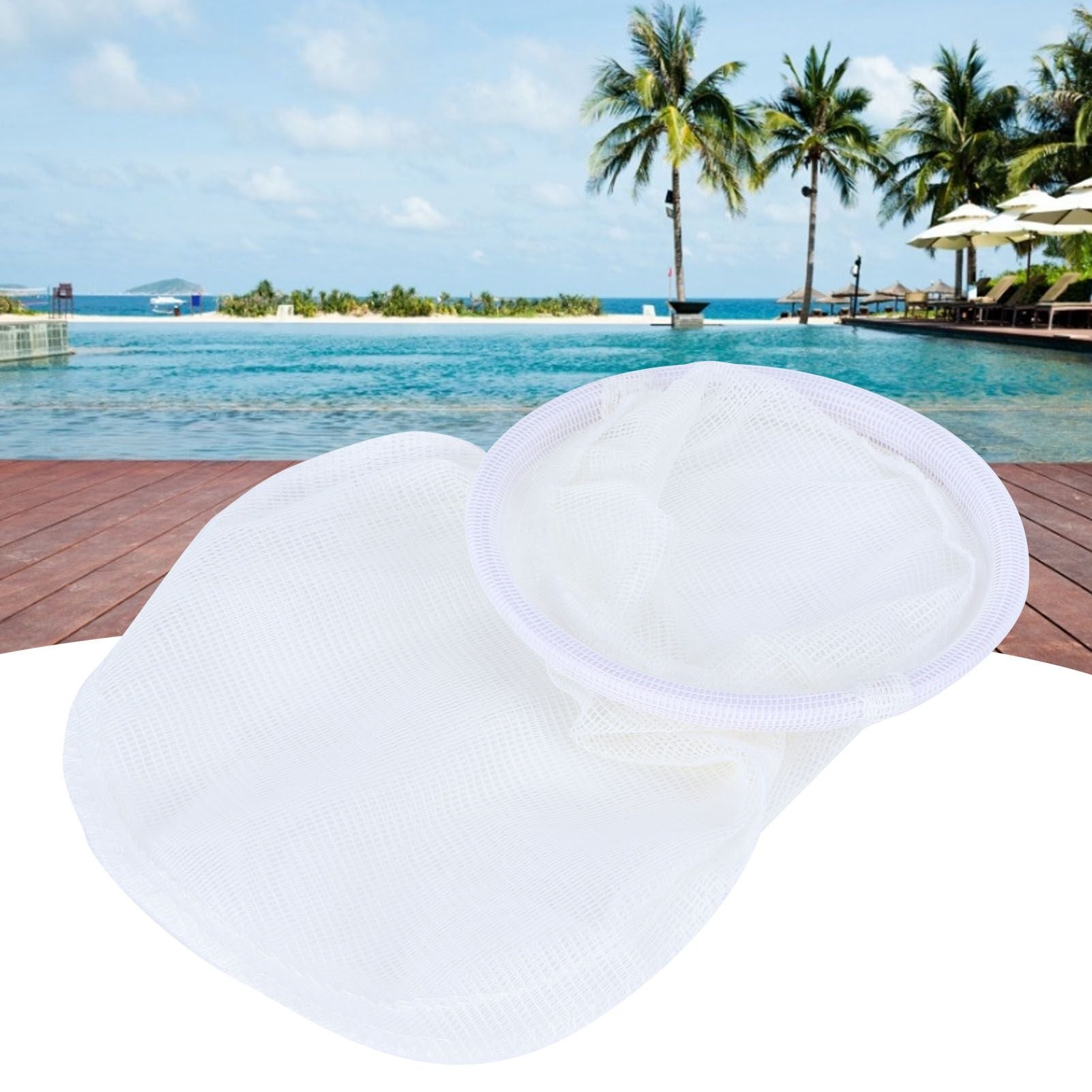 Leaf Tank Net Bag InLine Swimming Pool Leaf Tank Replacement Pool Cleaning Tool